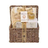 CAJA DE MIMBRE CON 4 PRODUCTOS ACEITE NATURAL