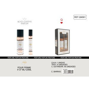 FREE SET EAU DE PARFUM DE 37 ML + 20 ML POUR FEMME REYES QUEENS -  idc institute en gros