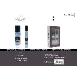 BLEU OF CANNES SET EAU DE PARFUM DE 37 ML + 20 ML REYES QUEENS -  idc institute en gros