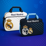 Elegante y práctica bolsa de deporte REAL MADRID blanca