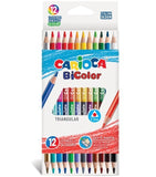 Set de 12 lápices de colores CARIOCA 24 tonos