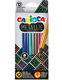 Set de 12 lápices de color metálico CARIOCA