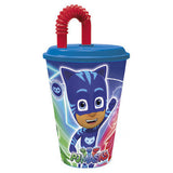 Vaso con pajita PJMASKS para niños