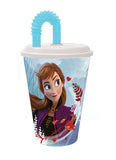 Vaso con pajita La Reina de las Nieves