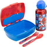 Estuche para merienda con botella de aluminio Spiderman