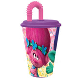 Vaso con pajita Trolls