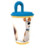 Vaso con pajita para mascotas Verre avec paille Pets
