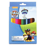 Set de 18 lápices de colores Patrulla Canina