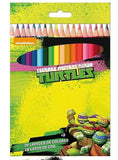 Set de 18 lápices de colores Tortugas Ninja