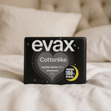 Compresas Evax Cottonlike Noche 10 unidades - Protección superior y confort