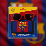 Set de gafas FCB con elegante cartera