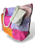 Bolso de playa grande multicolor modelo 4