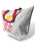 Bolso de playa grande con corona 