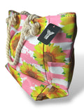 Bolso de playa grande "GIRASOL", moda de verano, rosa