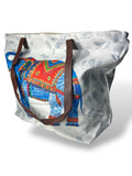 Bolso de playa grande "YING YANG" con estampado de elefante