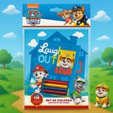 Set para colorear y pegatinas PAW PATROL