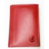 Cartera de piel de juguete de cuero rojo