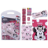 Conjunto de papelería escolar Mickey y Minnie Minnie