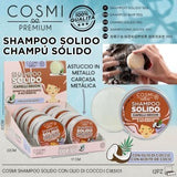 Paquete de 12 champús sólidos de coco de 55 g Cosmi