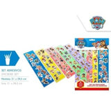 Juego de 5 hojas de pegatinas de Paw Patrol