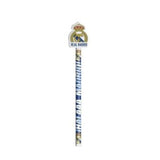 Lápiz con borrador decorado Real Madrid - Accesorio de escritorio oficial