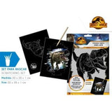 Juego de papelería Jurassic World Scratch Art - creativo y juguetón