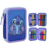 Estuche de lápices con cremallera doble de Stitch