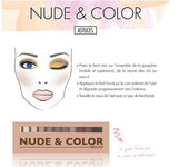 Paleta "nude y colors" 12 tonos - Miss Cop
