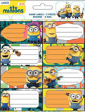 MINIONS - sticker nombre  2 pcs