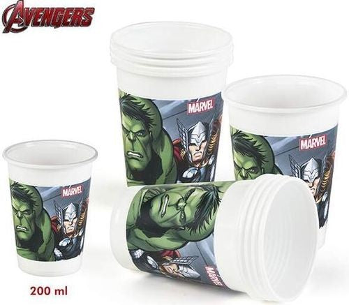 Avengers -10 vaso plastico  200ml