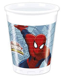 Spiderman - 8 vasos plastico  200ml