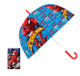 Spiderman - paraguas transparente automatico  48cm