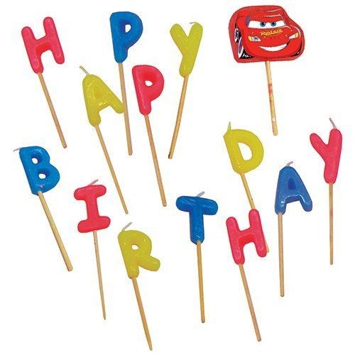 cars - velas  Happy Birthday