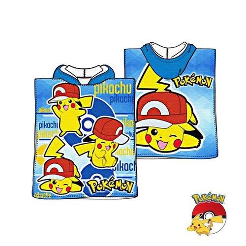 Pokemon - poncho algodon  100x50cm