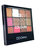 Multi-Paleta "Mixed eyeshadow" 12 colores + aplicador Nº 1 - D'Donna