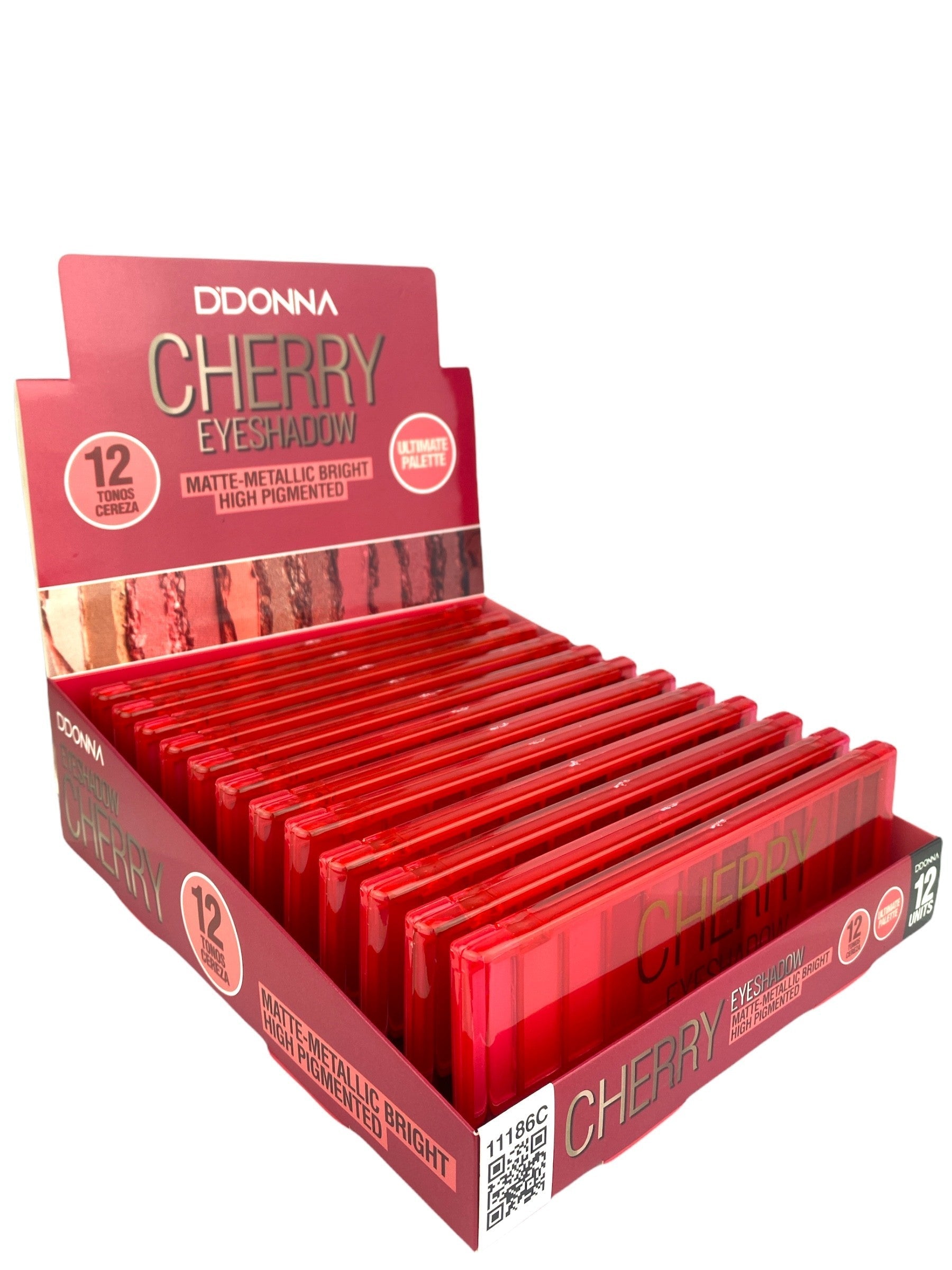 12 Minipalette de 12 -paquete de cereza "alto pigmentado" - D Donna