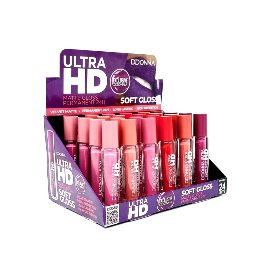 Paquete de 24 Lipgloss Matte Ultra HD - Donna